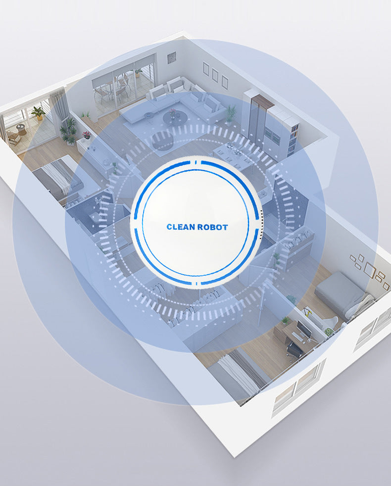 Mini Robot Vacuum Cleaner – Compact, USB Rechargeable, 2000Pa Suction
