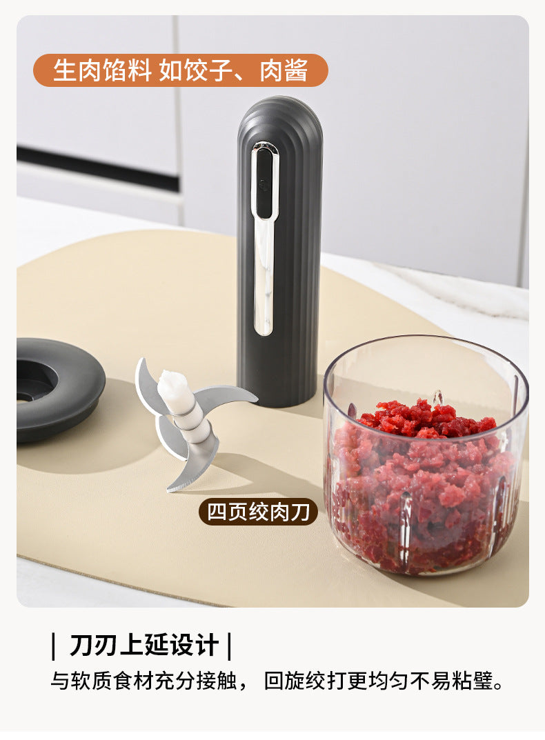 Wireless Mini Food Processor – USB Electric Garlic Masher, Vegetable Mincer & Baby Food Maker