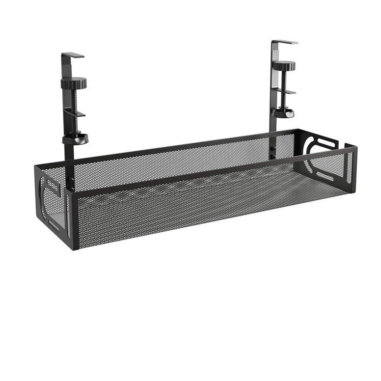 Under-Desk Cable Management Tray – No-Drill Hook Mount, Wire & Socket Organizer