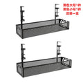 Under-Desk Cable Management Tray – No-Drill Hook Mount, Wire & Socket Organizer