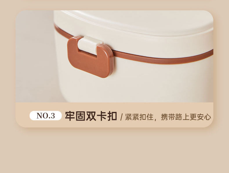 Electric Heated Lunch Box – 900ML Stainless Steel, Waterless Heating, Portable for Office & Travel
