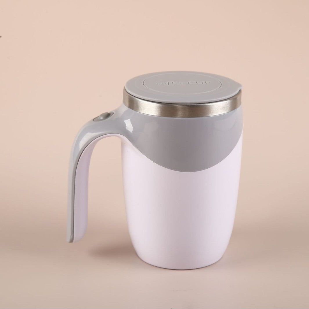 Self-Stirring Coffee Mug – Magnetic Auto Mixer, Stainless Steel, Perfect Gift
