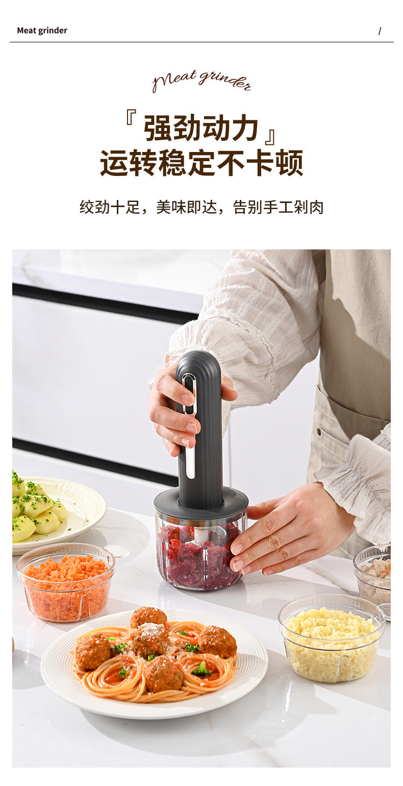 Wireless Mini Food Processor – USB Electric Garlic Masher, Vegetable Mincer & Baby Food Maker
