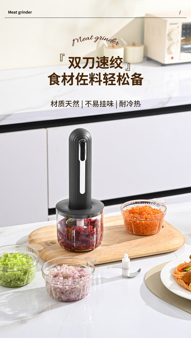 Wireless Mini Food Processor – USB Electric Garlic Masher, Vegetable Mincer & Baby Food Maker