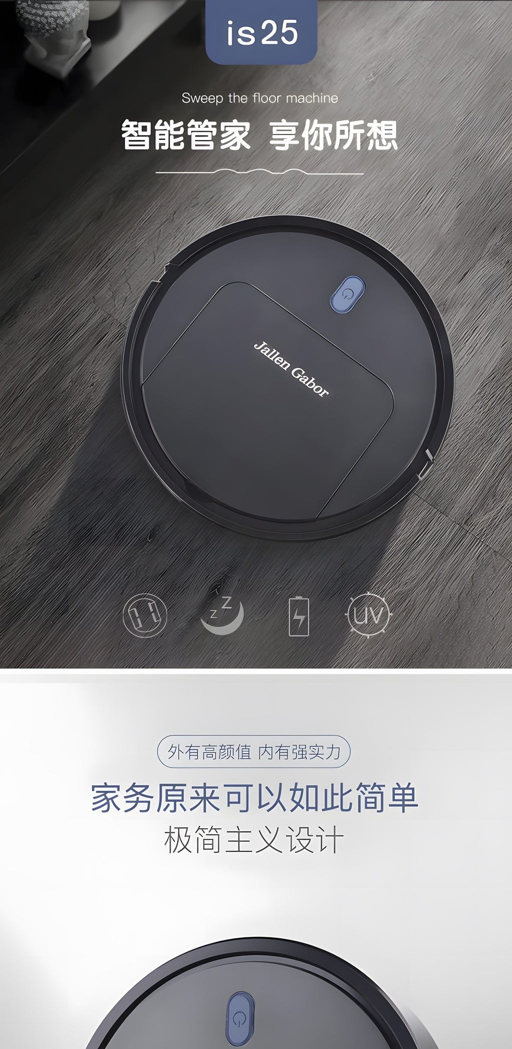 Smart Robot Vacuum Cleaner Pro – 3-in-1 Sweep, Vacuum & Mop, 1500Pa Suction