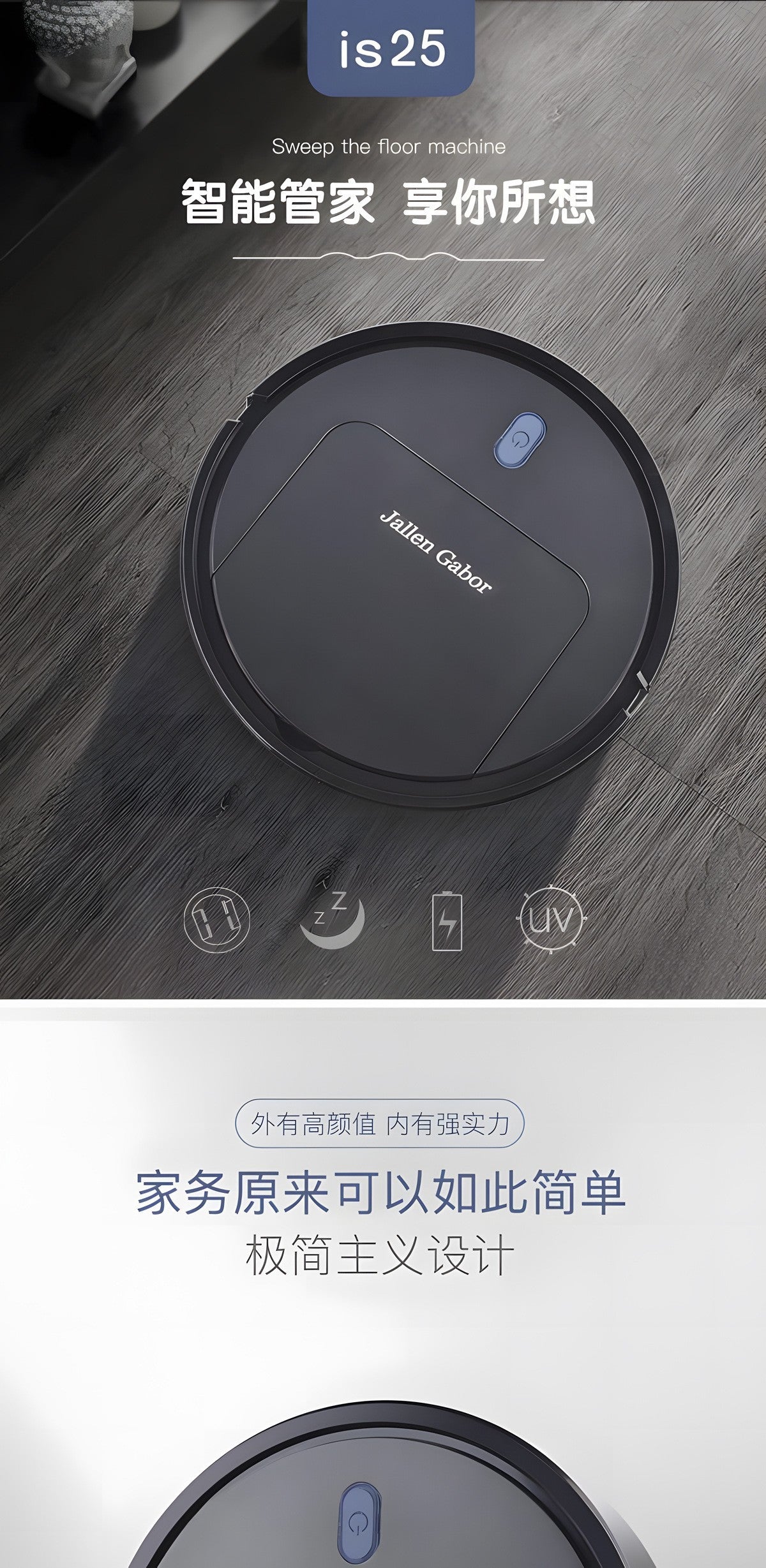 Smart Robot Vacuum Cleaner Pro – 3-in-1 Sweep, Vacuum & Mop, 1500Pa Suction