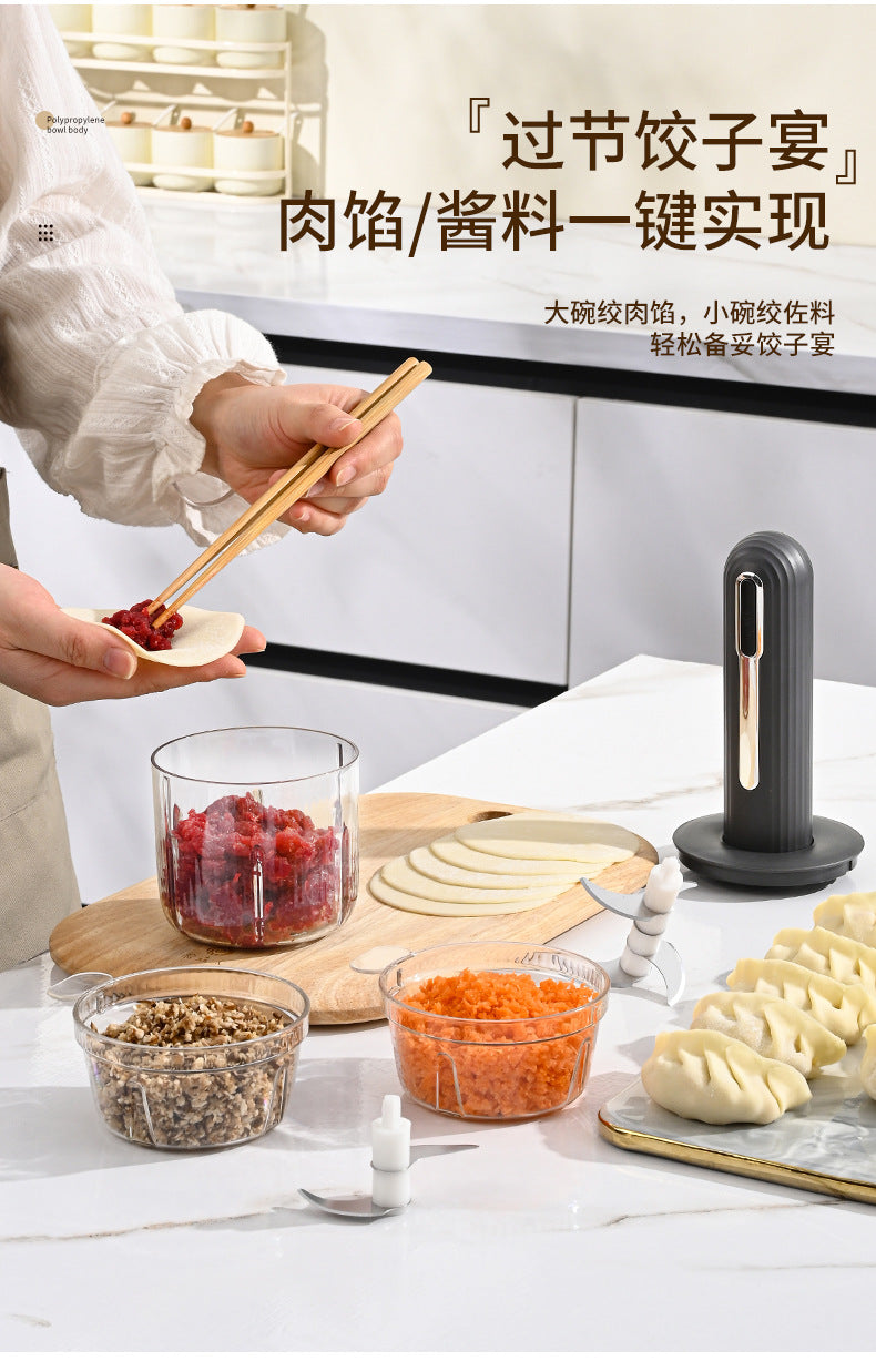 Wireless Mini Food Processor – USB Electric Garlic Masher, Vegetable Mincer & Baby Food Maker