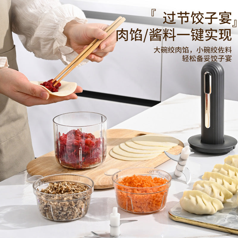 Wireless Mini Food Processor – USB Electric Garlic Masher, Vegetable Mincer & Baby Food Maker