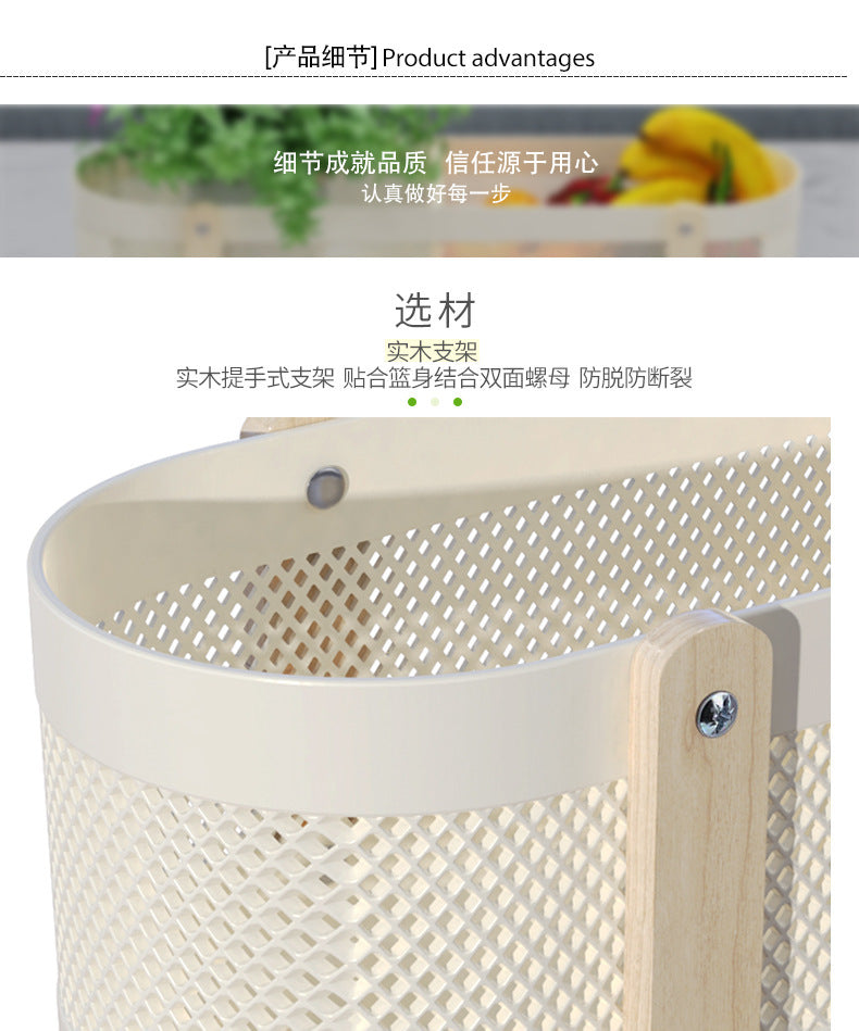 Desktop Storage Basket with Partitions – Large Capacity Organizer for Cosmetics, Bathroom & Office