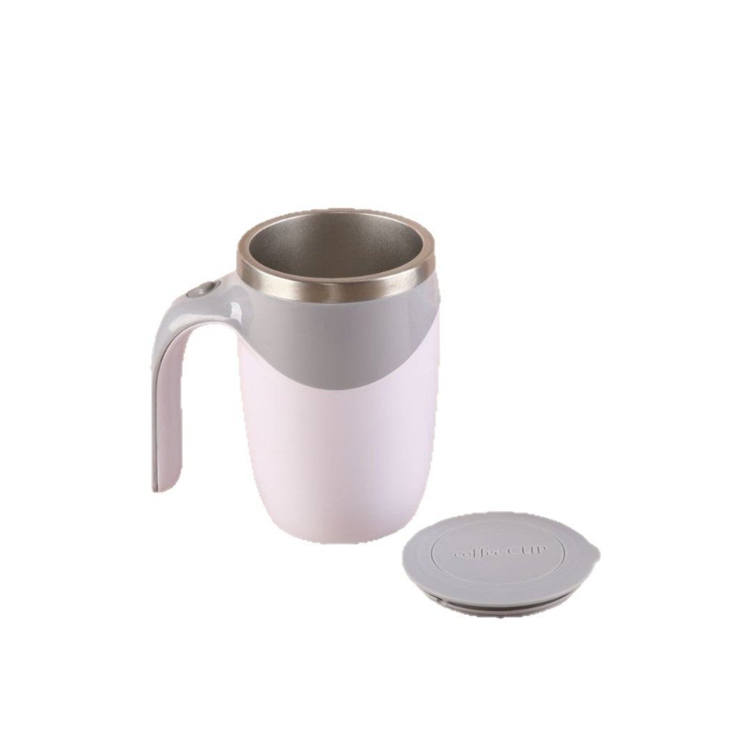 Self-Stirring Coffee Mug – Magnetic Auto Mixer, Stainless Steel, Perfect Gift