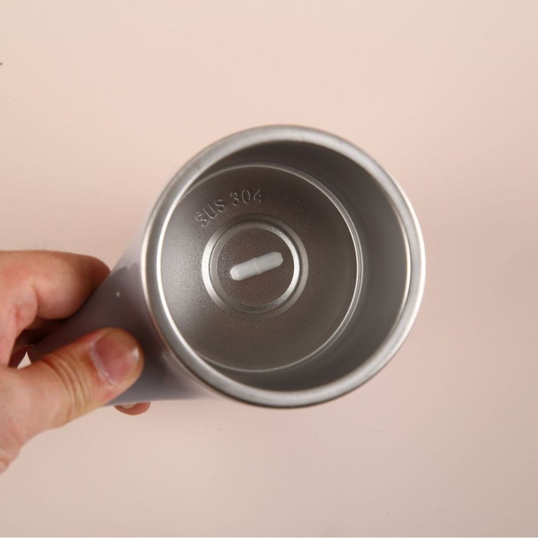 Self-Stirring Coffee Cup – 304 Stainless Steel, Magnetic Rotation, USB Rechargeable