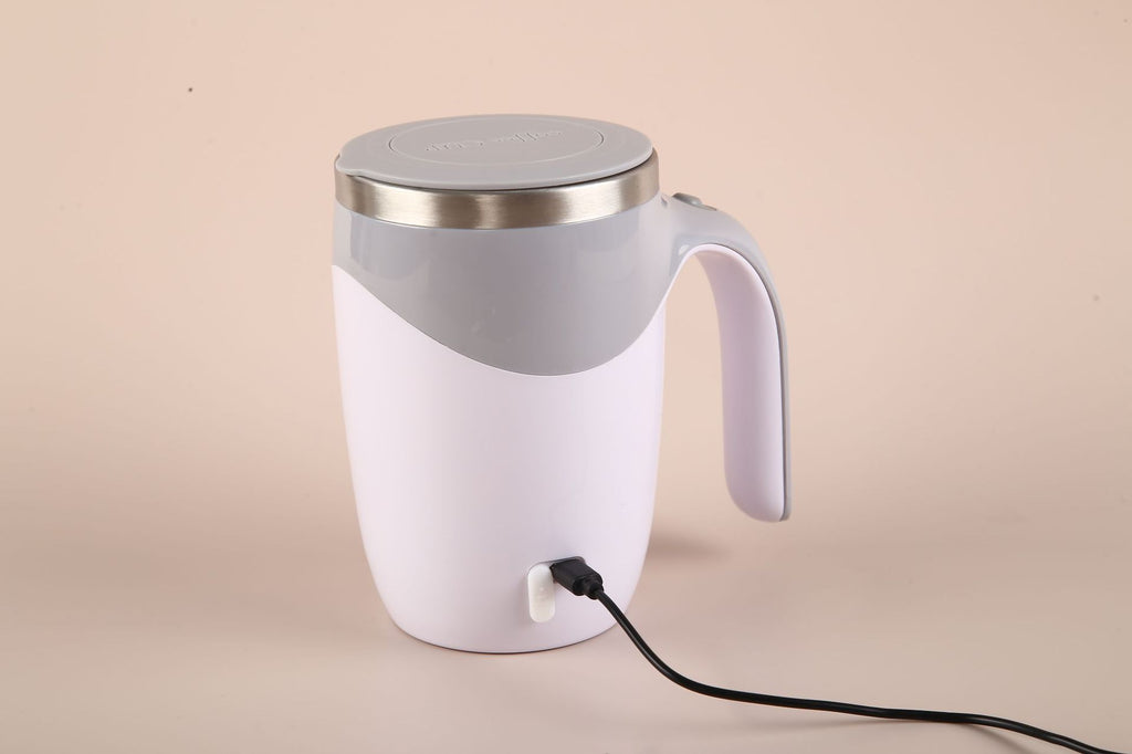 Self-Stirring Coffee Cup – 304 Stainless Steel, Magnetic Rotation, USB Rechargeable