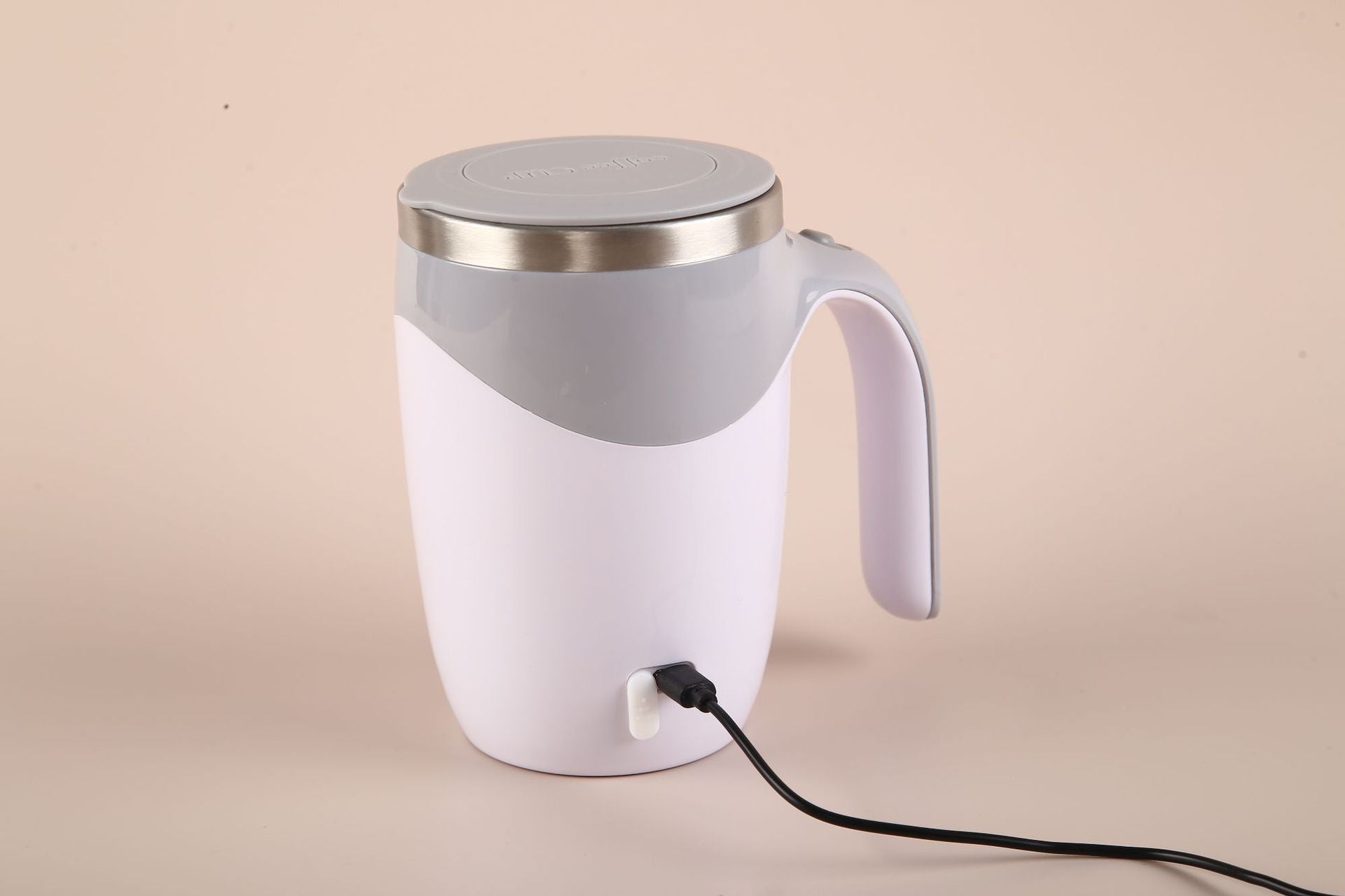 Self-Stirring Coffee Cup – 304 Stainless Steel, Magnetic Rotation, USB Rechargeable