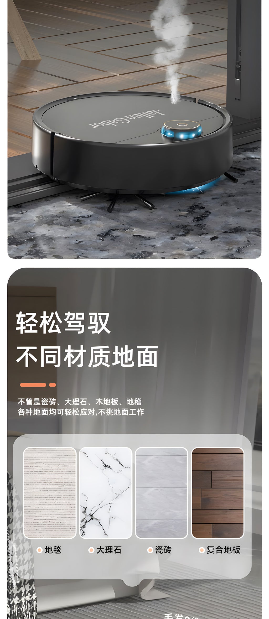 Smart Robot Vacuum Cleaner Pro – 3-in-1 Sweep, Vacuum & Mop, 1500Pa Suction
