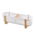 Desktop Storage Basket with Partitions – Large Capacity Organizer for Cosmetics, Bathroom & Office