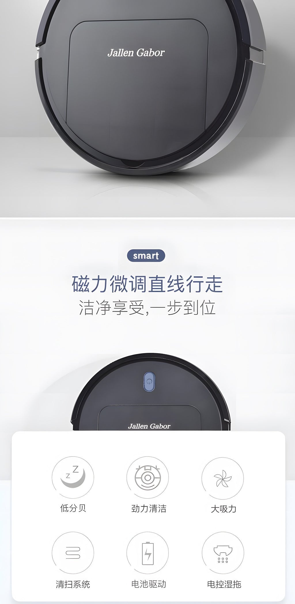 Smart Robot Vacuum Cleaner Pro – 3-in-1 Sweep, Vacuum & Mop, 1500Pa Suction