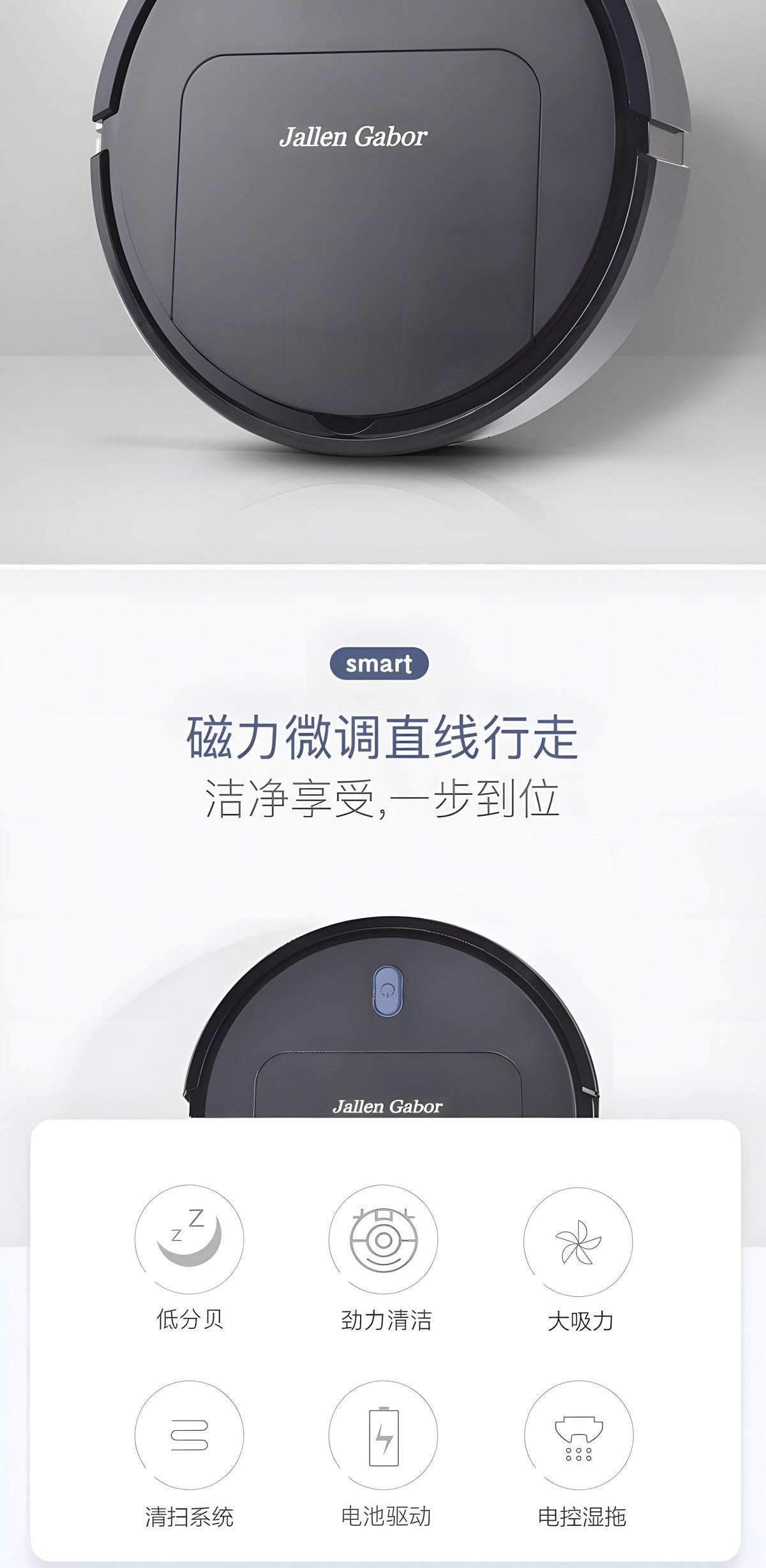 Smart Robot Vacuum Cleaner Pro – 3-in-1 Sweep, Vacuum & Mop, 1500Pa Suction