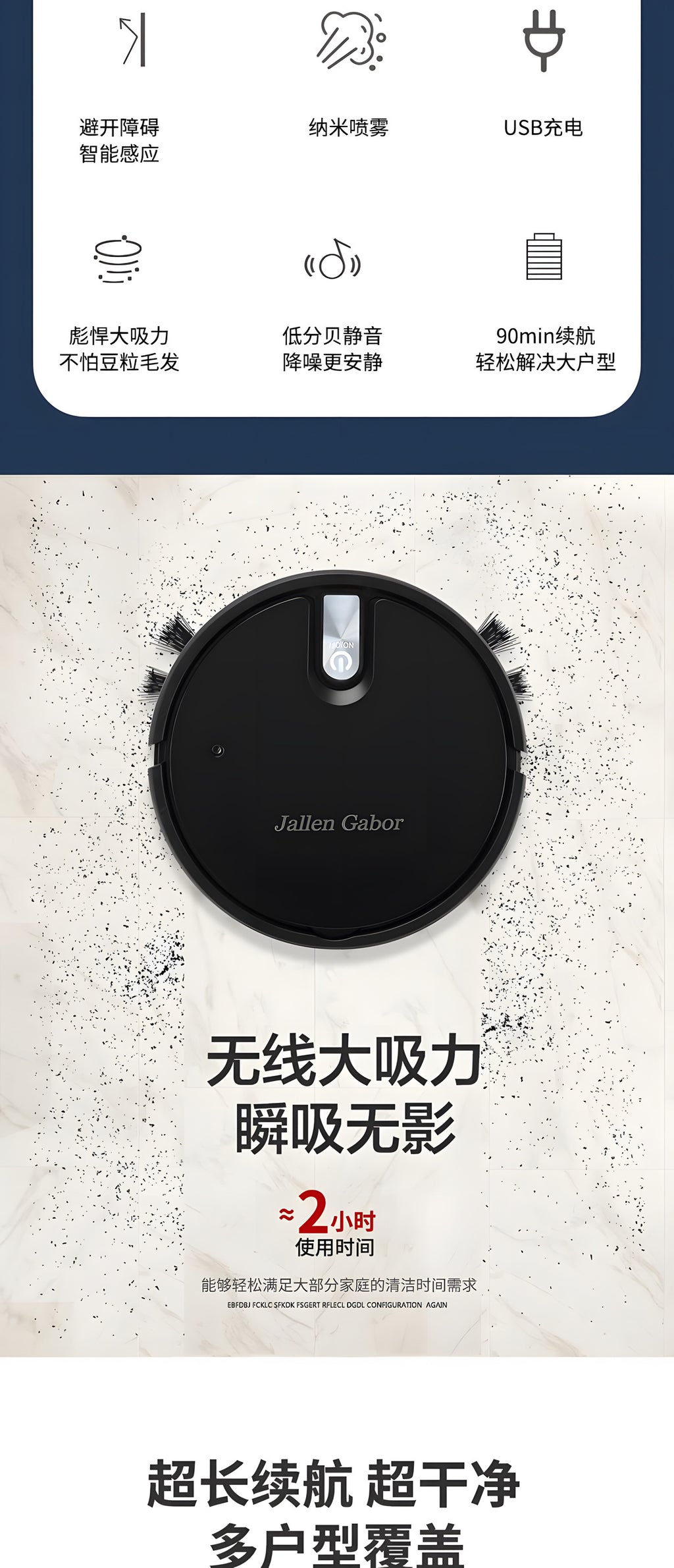Smart Robot Vacuum Cleaner Pro – 3-in-1 Sweep, Vacuum & Mop, 1500Pa Suction