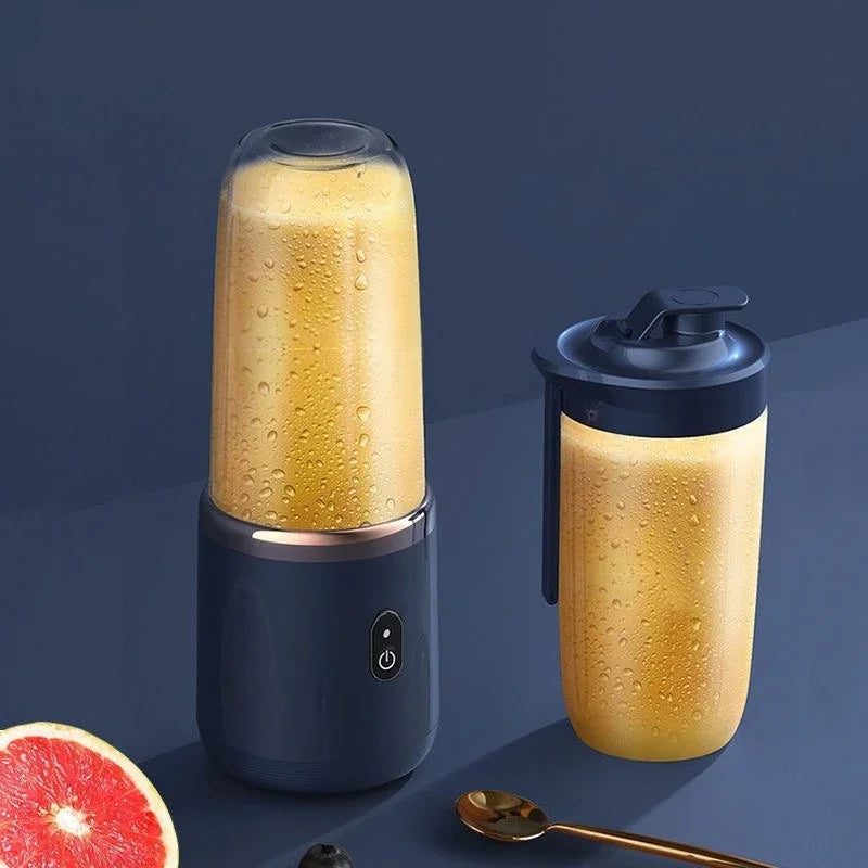 Portable Mini Blender – USB Rechargeable, 6 Blades, Personal Juicer Cup
