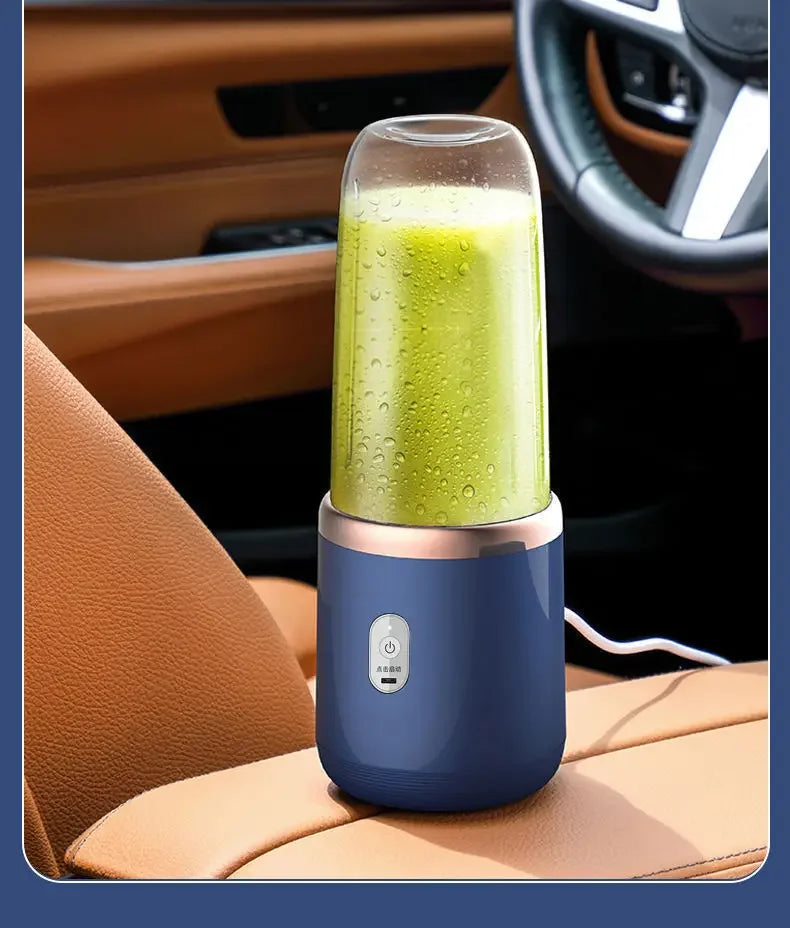 Portable Mini Blender – USB Rechargeable, 6 Blades, Personal Juicer Cup