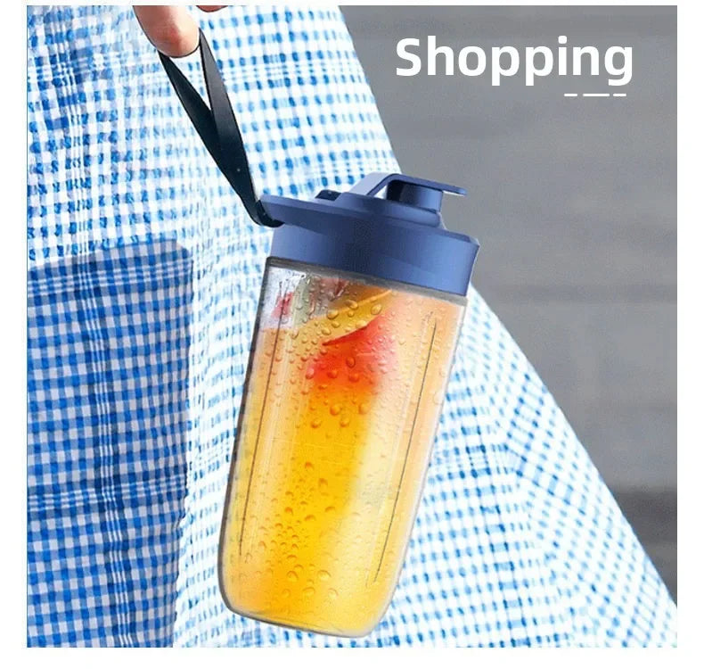 Portable Mini Blender – USB Rechargeable, 6 Blades, Personal Juicer Cup