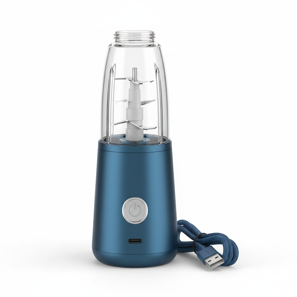 Portable USB rechargeable mini blender with 6 blades